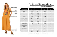 Yacamim E23 Mustard Linen Tank Midi Dress