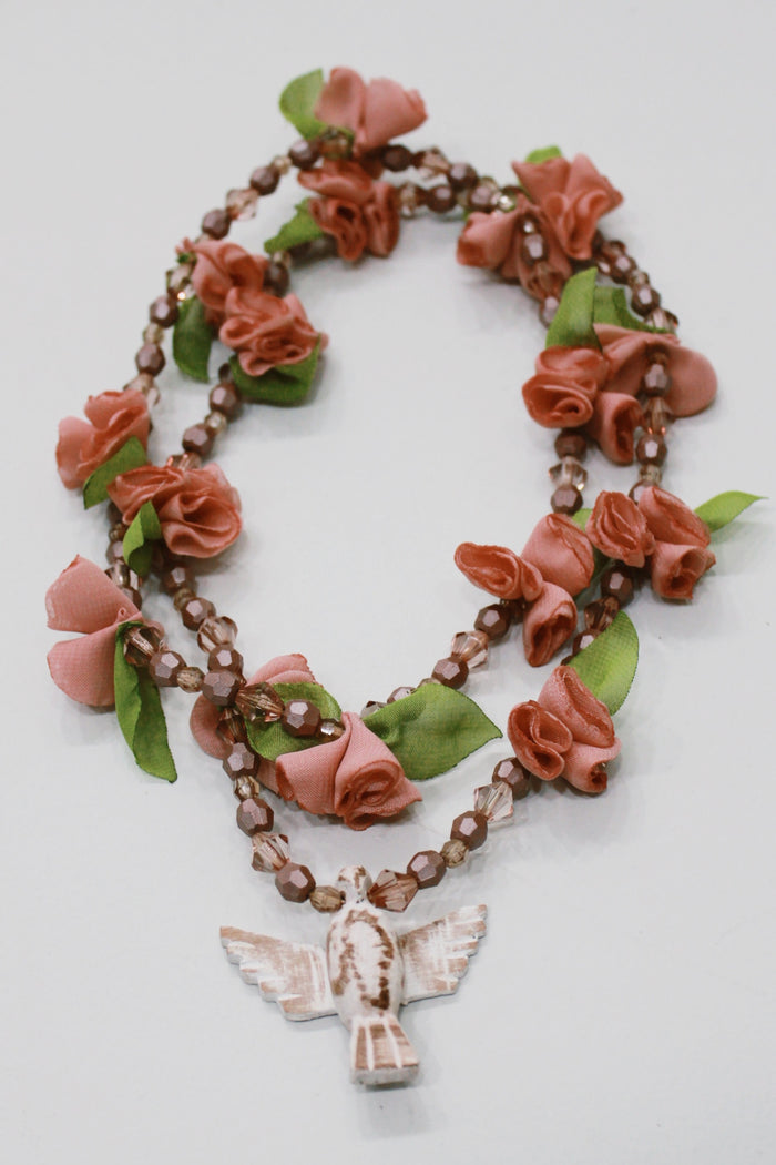 Necklace Holy Spirit Flowers Rosé Yacamim #703