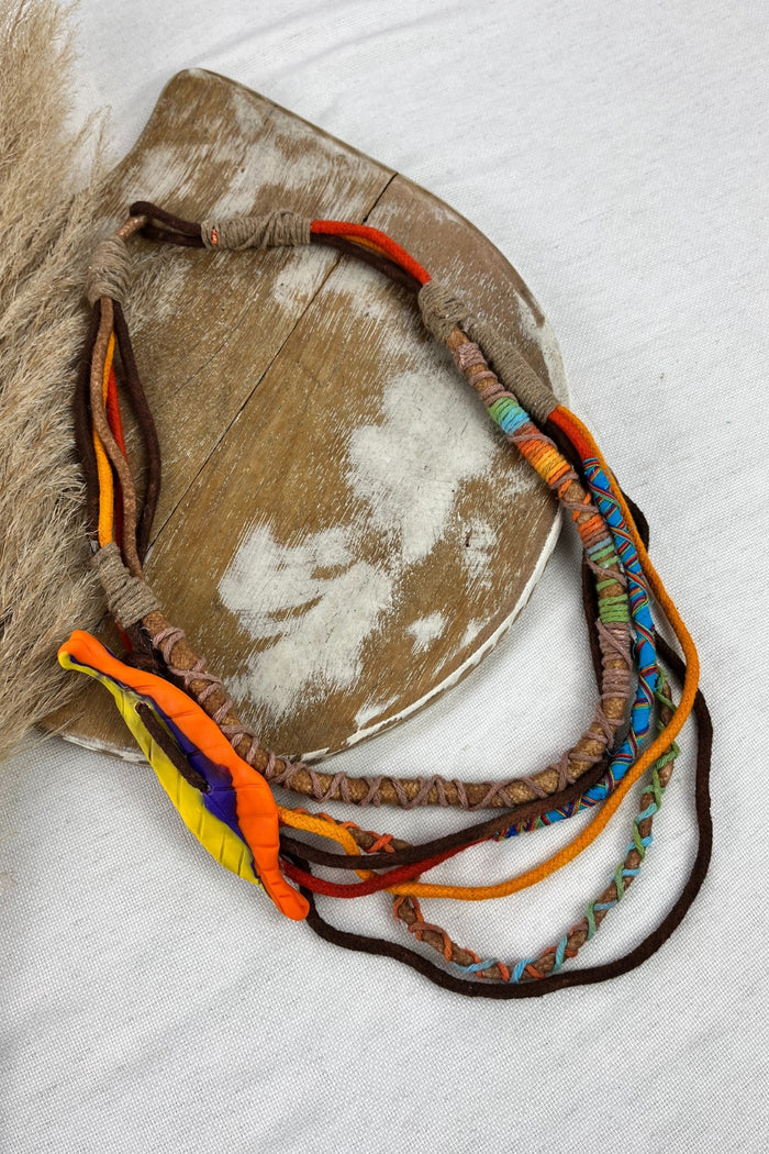 Handmade Colorful Rope Necklace Yacamim #118