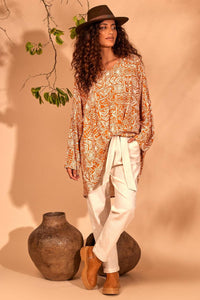 Yacamim Beige Nature Trousers with Belt