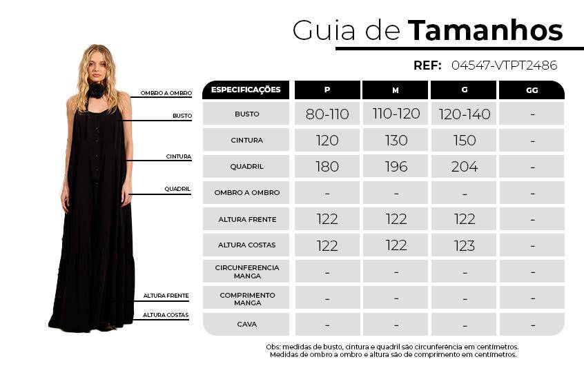 Black Yacamim Long Dress with Adjustable Straps