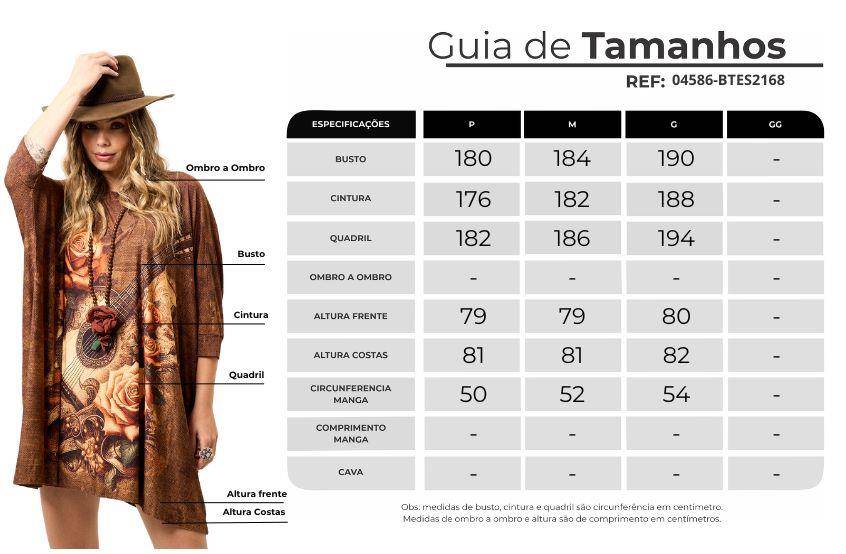 Yacamim Brown Guitar Print Loose Tunic