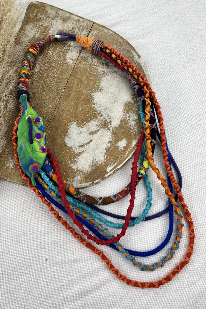 Handmade Colorful Rope Necklace Yacamim #206