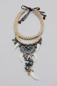 Handcrafted Necklace with Mix of Yacamim Metal Pendants #624