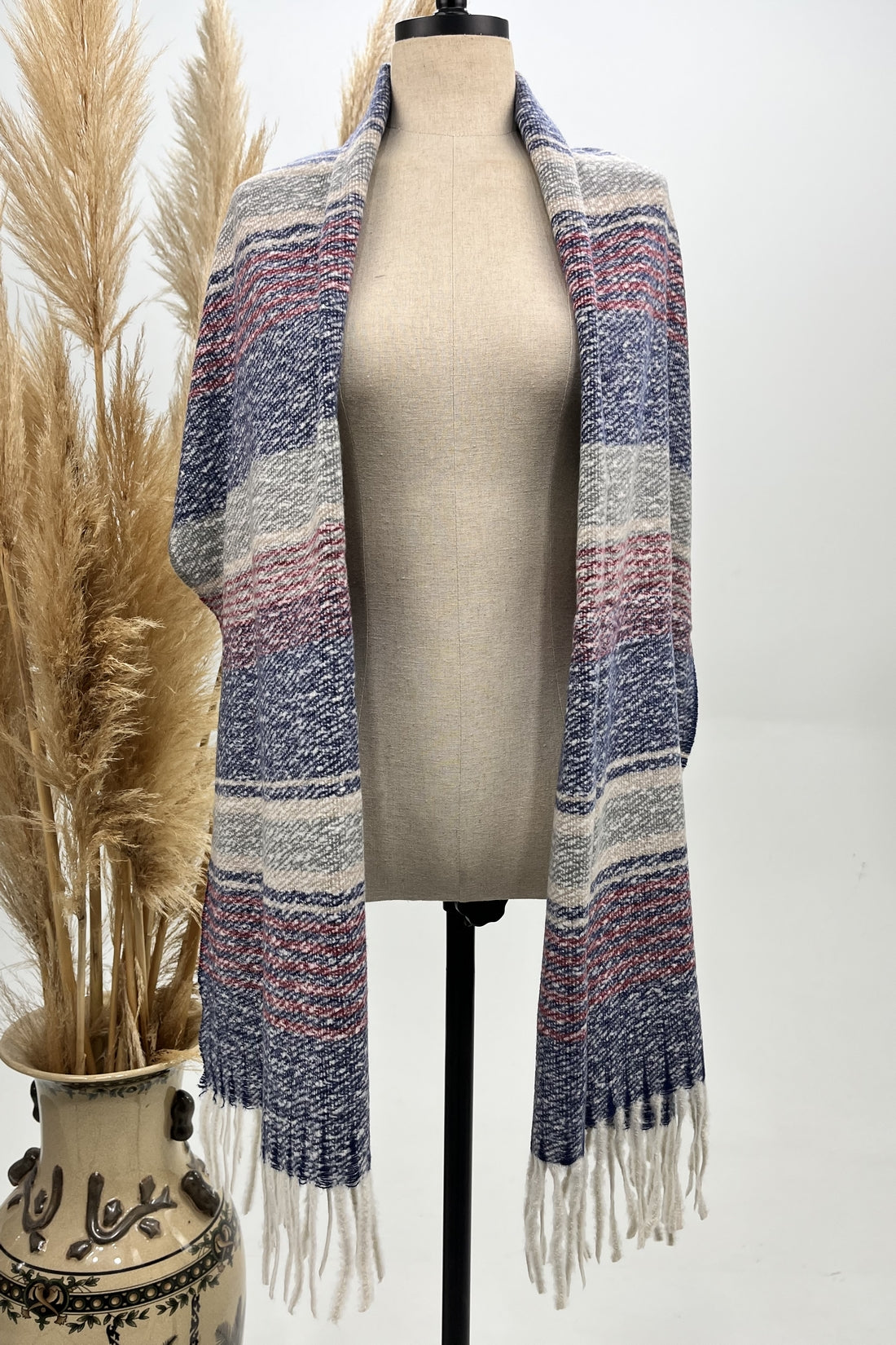 Yacamim Striped Scarf Blanket #256