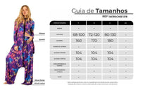 Yacamim Purple Printed Harem Pants with Elastic Waistband