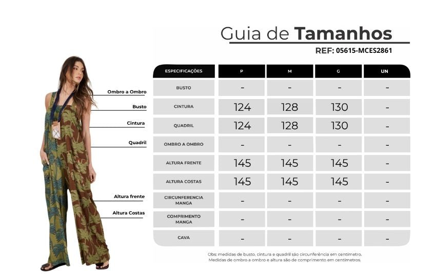 Long Palazzo Jumpsuit Green Coconut Tree Print Patchwork Yacamim O7