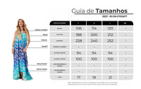 Q7 Pira Omomba'e and Yacamim Collection Blue A-line Midi Dress with Straps