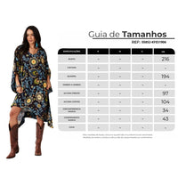 Loose Kaftan with Long Sleeves Black Floral Yacamim I10