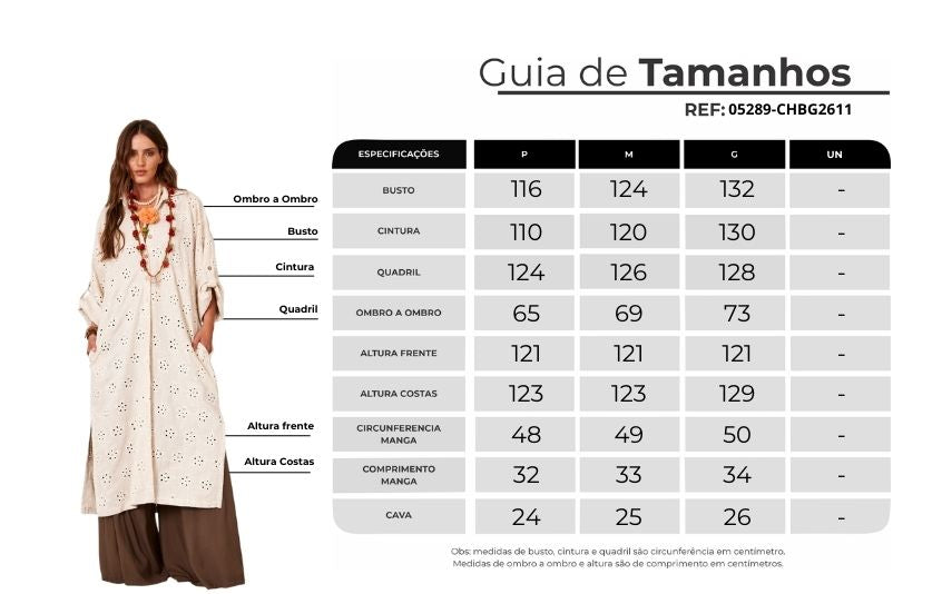 Long Linen Shirt With Beige Embroidery Yacamim M2