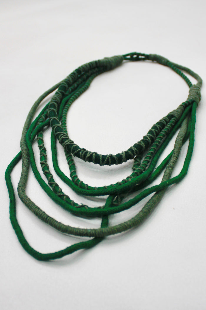 Handmade Necklace with Colorful Ropes Yacamim #373