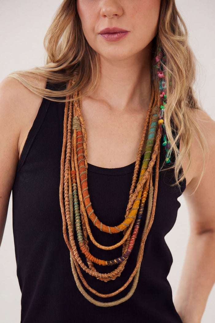 Yacamim Colorful Rope Handmade Necklace #901