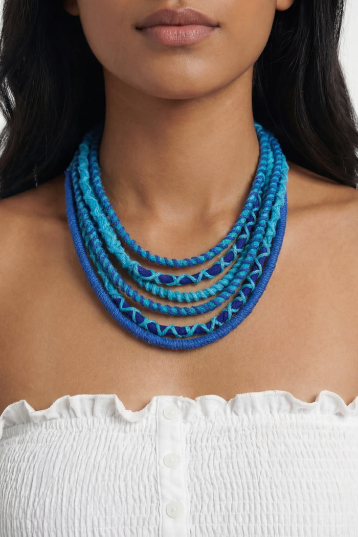 Handmade Yacamim Colorful Rope Necklace #999