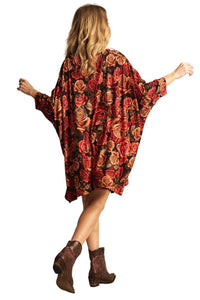 Loose Extended Tunic with Virgin Mary Print Yacamim B12