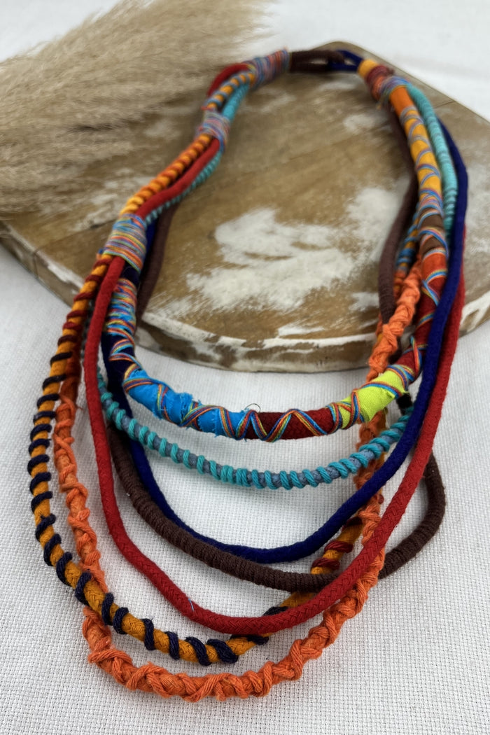 Yacamim Handmade Colorful Rope Necklace #247