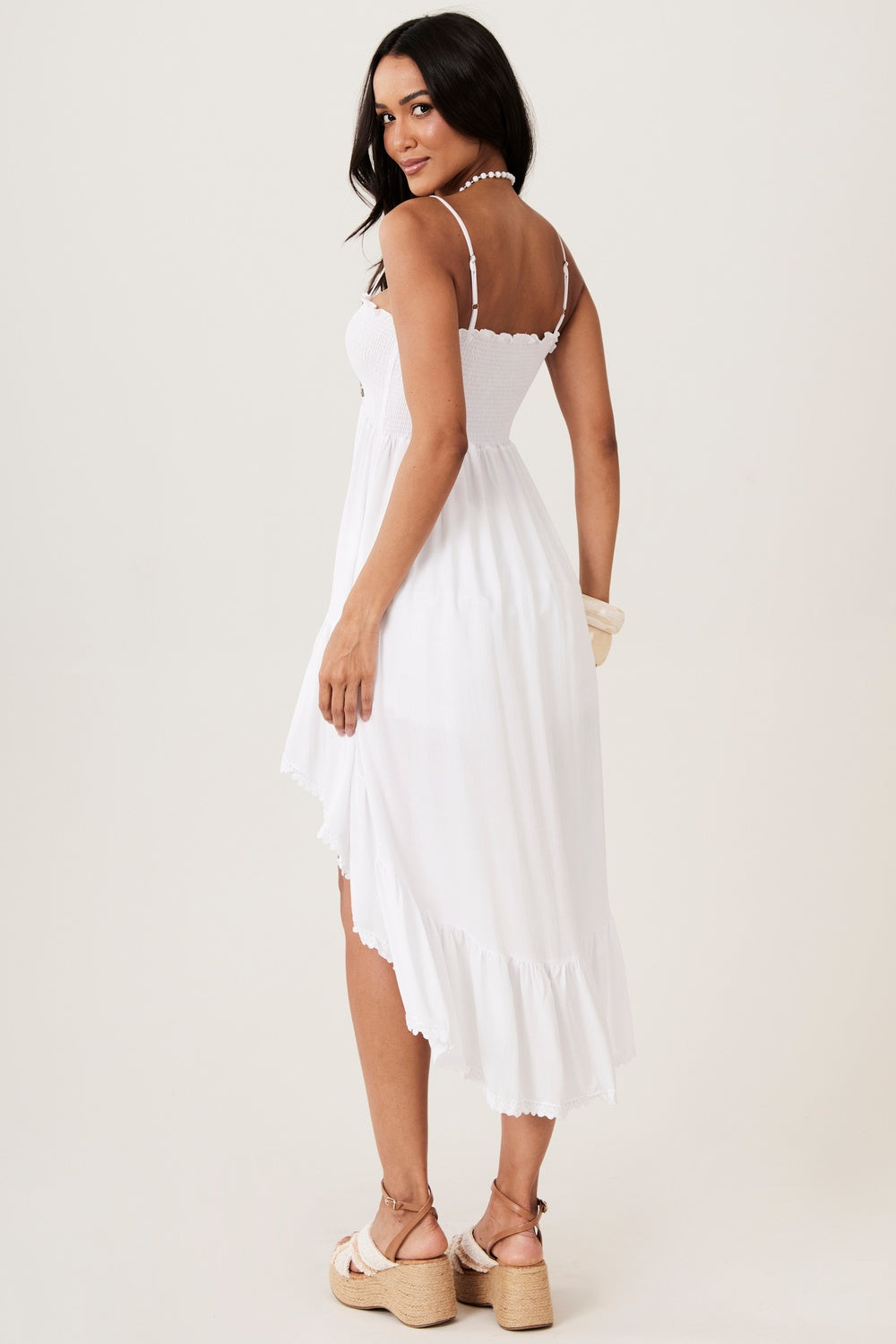 Bata Mullet Lastex De Alças Reguláveis Branco Yacamim B11