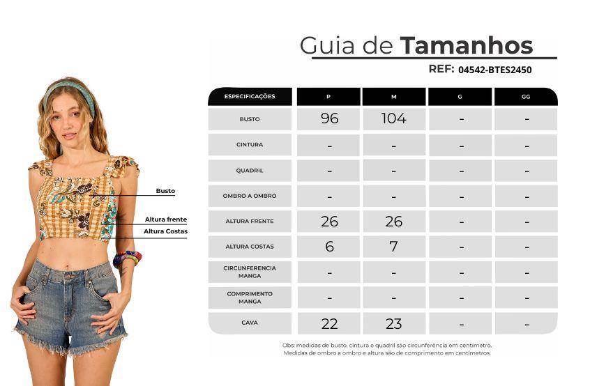 Yacamim F11 Printed Tie-Back Cropped Top
