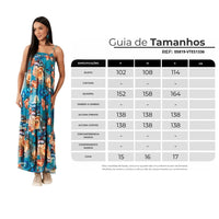 Long Dress with Turquoise Printed Top Yacamim D29