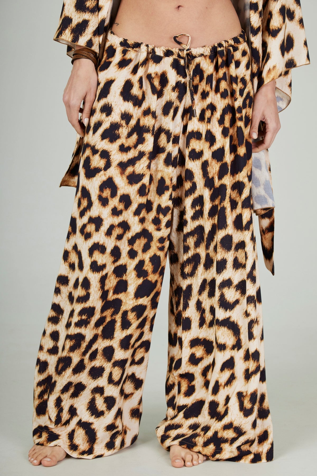 Yacamim Animal Print Palazzo Pants I6