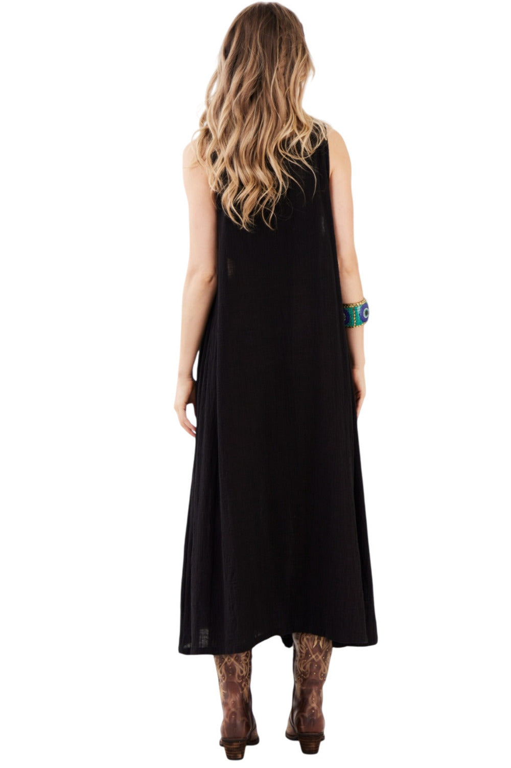 Yacamim C23 Black Midi Dress