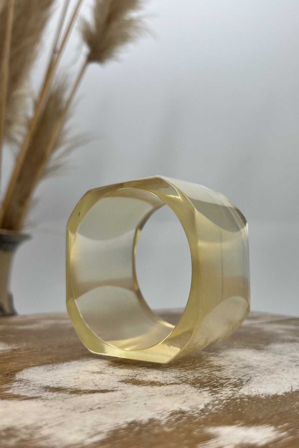 Yacamim Transparent Cylindrical Acrylic Bracelet #178