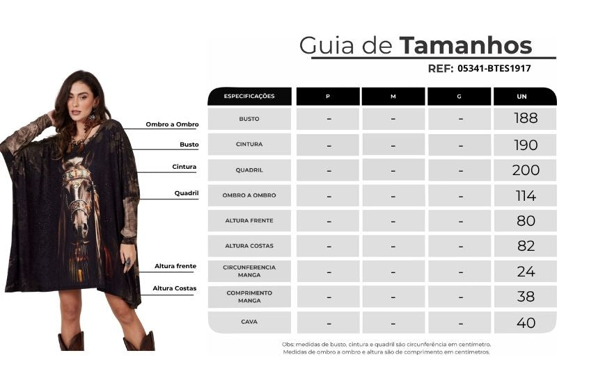 Yacamim B5 Black Wide Tunic with Horse Print and Rhinestones