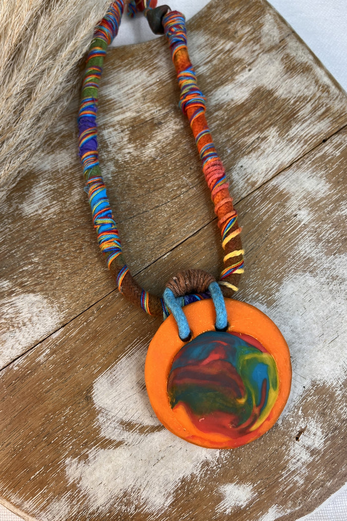 Yacamim Colorful Handmade Rope Necklace #297