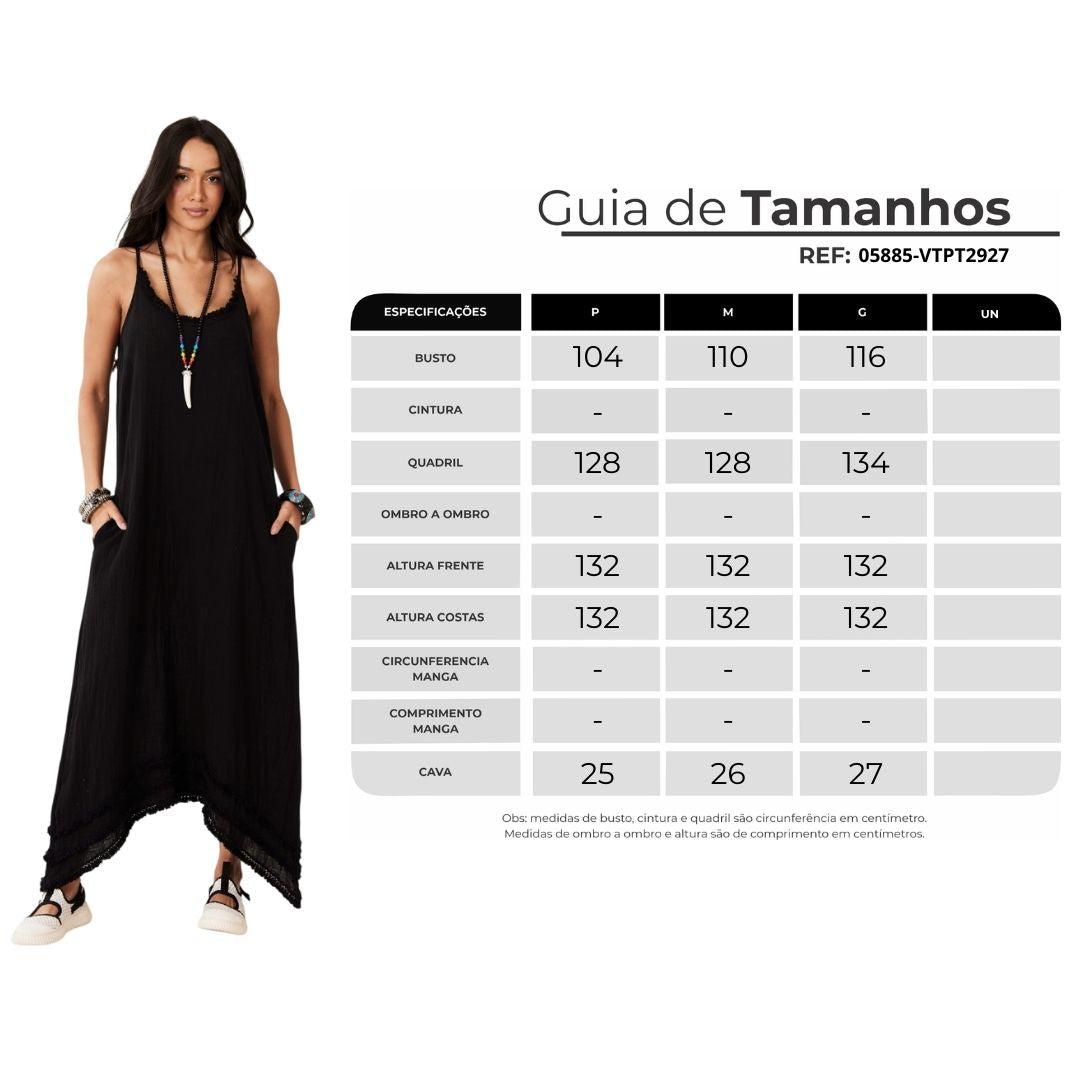 Yacamim E6 Marrakesh Black Gauze Midi Dress