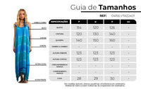 Yacamim D7 Digital Tie-Dye Blue Midi Dress with Tie Straps and Pom-Poms