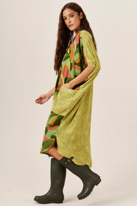Chemise Midi Com Bolsões Patchwork Yacamim P7