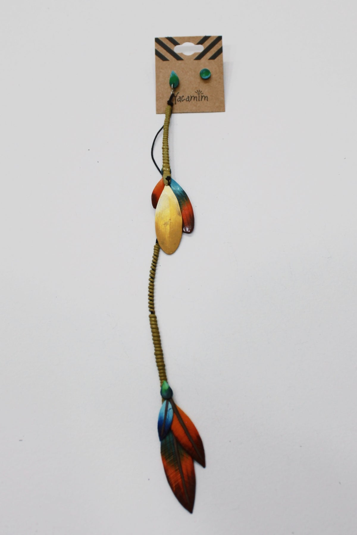 Yacamim Fimo Feather Earring #688