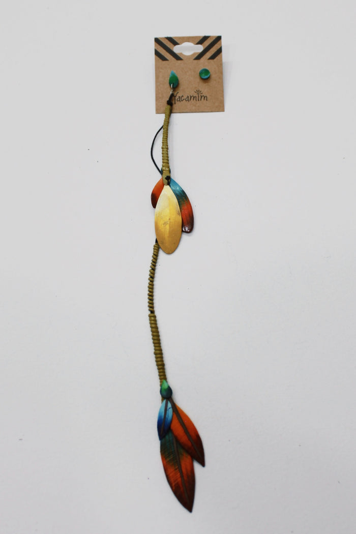 Yacamim Fimo Feather Earring #688