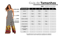Yacamim Geometric Print Black and White Wide-Leg Jumpsuit with Pockets