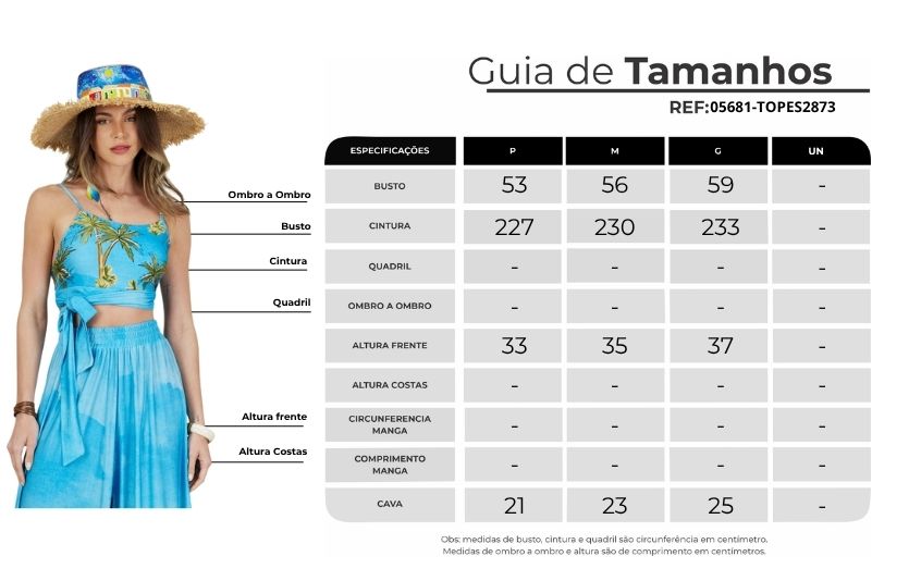 Light Blue Cropped Top Baiana Bahêa Collection Yacamim Q9