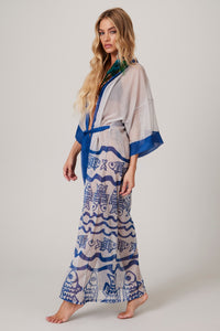 Long Tulle Kimono "Pira Omomba'e Yacamim" Collection K6