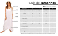 White Yacamim Long Dress with Braided Straps