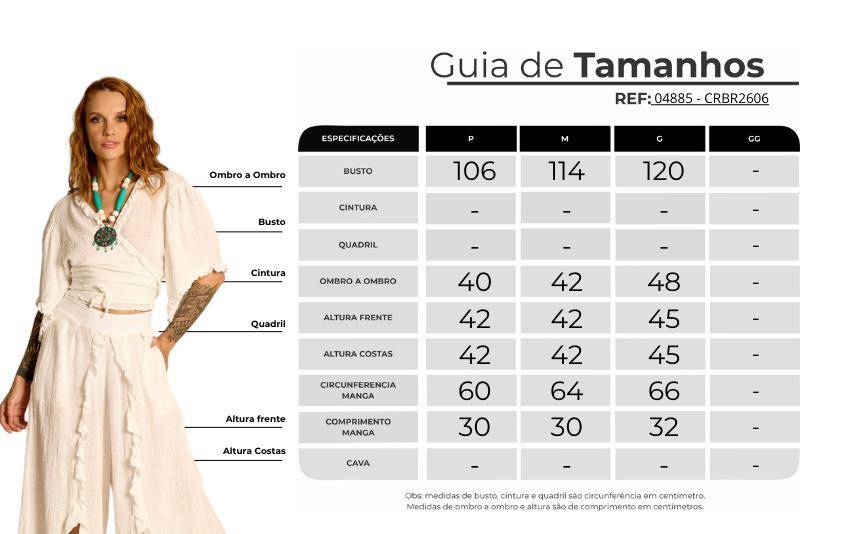 Yacamim White Ruffled Wrap Cropped A30