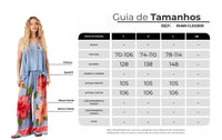 Yacamim Blue Floral Print Palazzo Pants A34