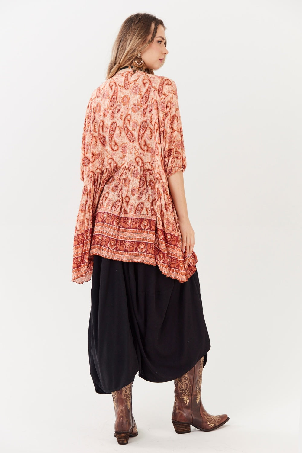 Yacamim Paisley Print Mullet Tunic B19