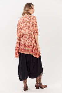 Yacamim Paisley Print Mullet Tunic B19