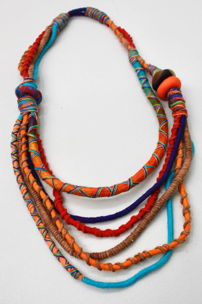 Yacamim #394 Handmade Colorful String Necklace