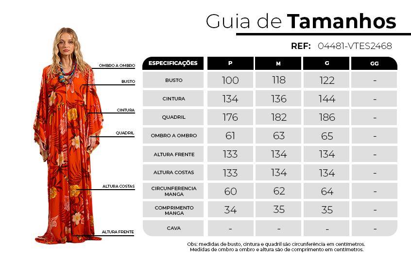 Yacamim D12 Orange Printed Long Dress with Flared Long Sleeves