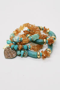 Yacamim Bracelet Set with Mixed Charms #706