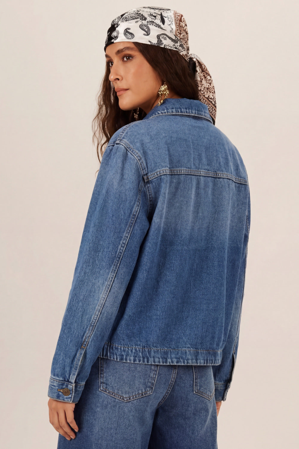 Jaqueta Jeans Azul Yacamim K6