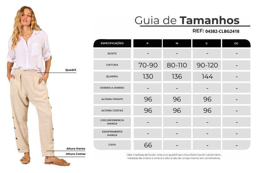 Yacamim Beige Viscose Linen Straight-Leg Trousers with Buttons