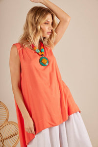 Yacamim Guava Extended Sleeveless Tunic