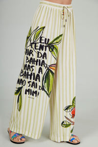 Calça Pantalona Água De Coco Coleção Bahêa Yacamim R9