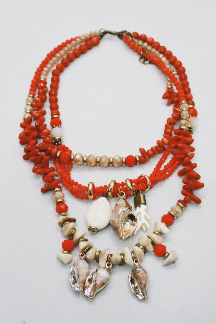 Handcrafted Necklace with Mix of Yacamim Charms #512