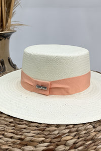 Marcatto Straw Hat with Guava Yacamim Band #2