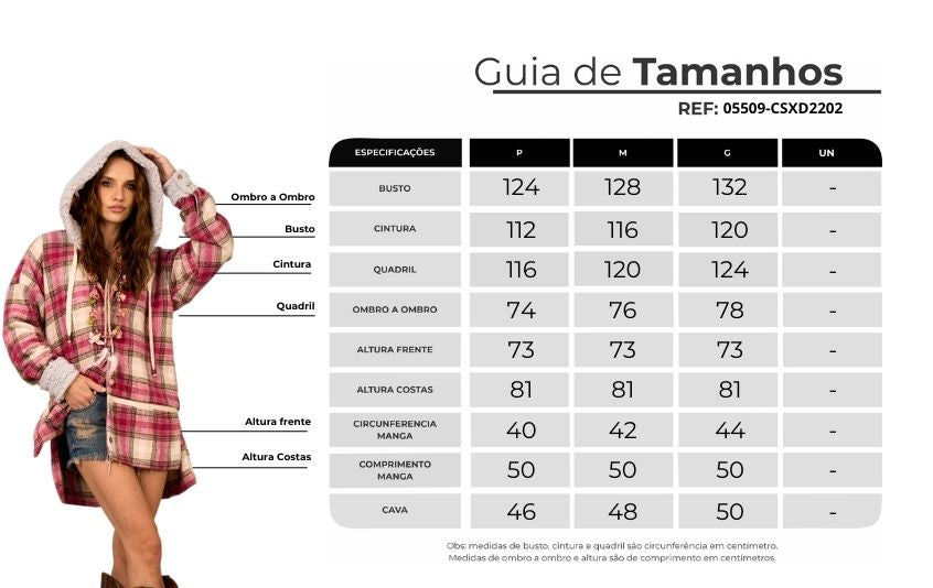 Yacamim Women's Pink and Beige Plaid Fleece-Lined Oversized Hooded Jacket L9